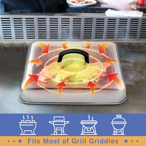 HaSteeL dishwasher-safe stainless steel dome for easy cleaning