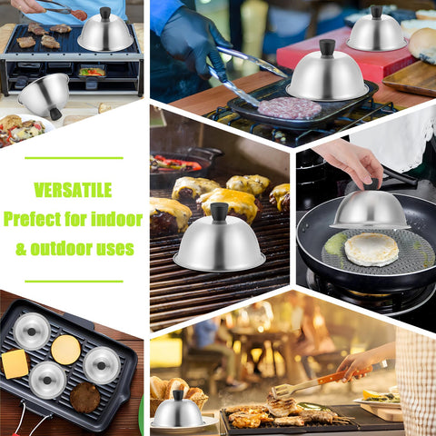 HaSteeL dome lid with plastic knob handle for comfortable grip