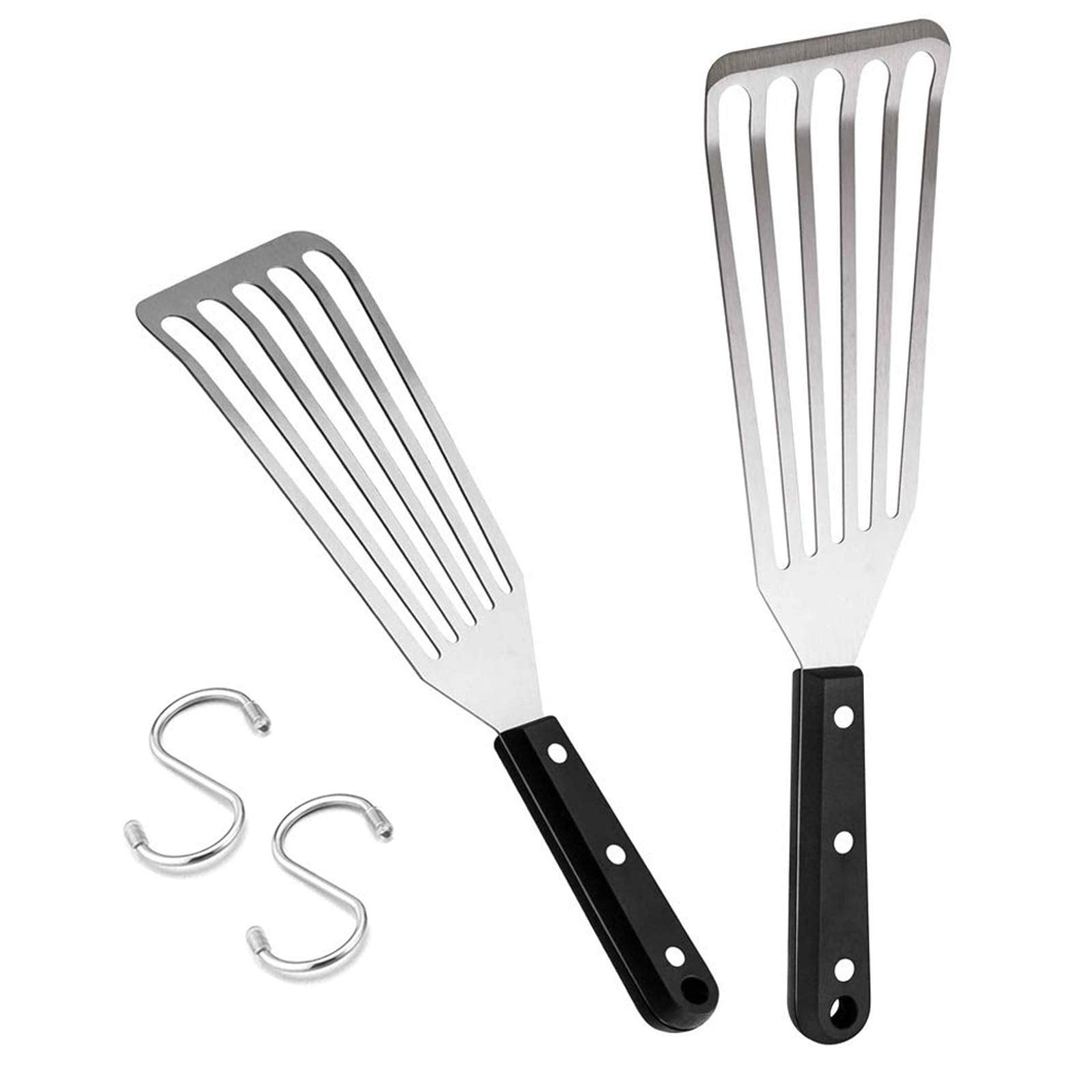 HaSteeL fish spatula 12.5-inch large blade for effortless turning.