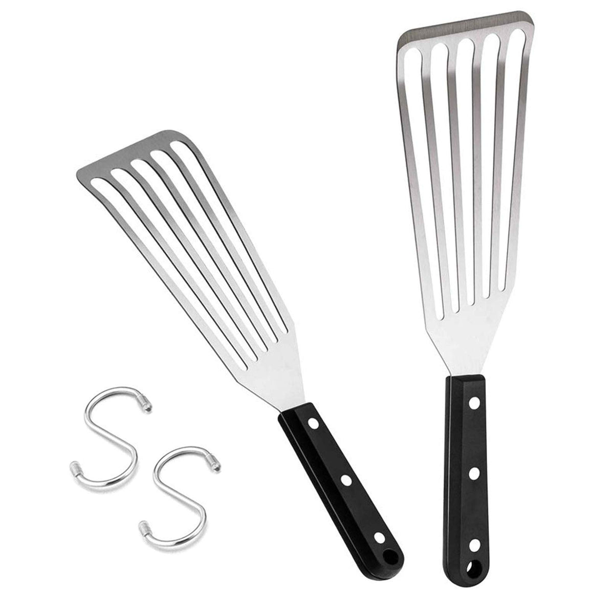 HaSteeL fish spatula 12.5-inch large blade for effortless turning.