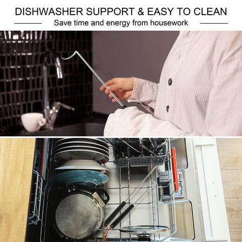 HaSteeL flippers dishwasher safe for quick, thorough cleaning after cooking.