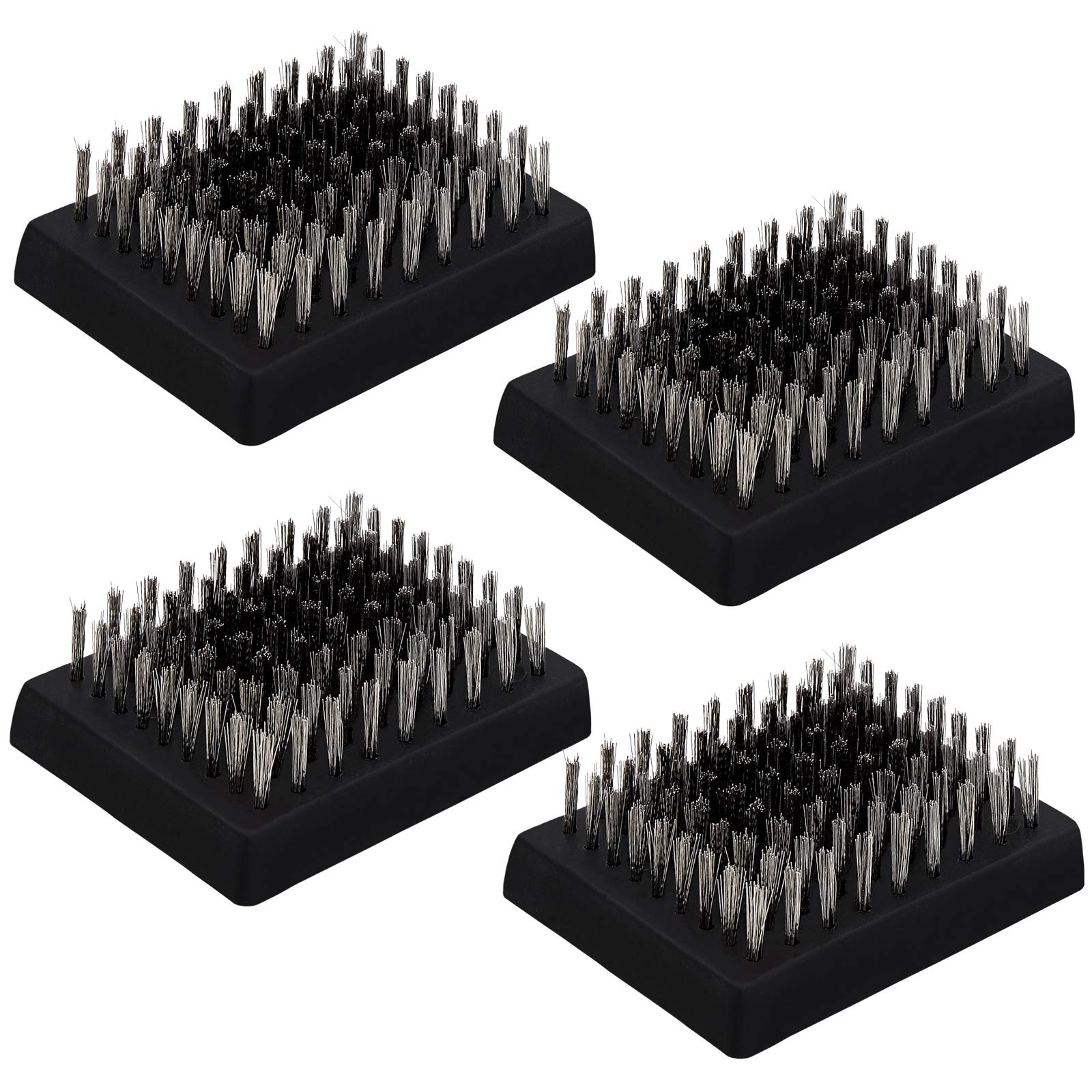 HaSteeL grill brush replacement heads in a four-pack for quick swaps and extended use