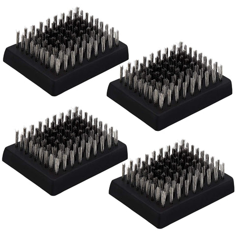 HaSteeL grill brush replacement heads in a four-pack for quick swaps and extended use