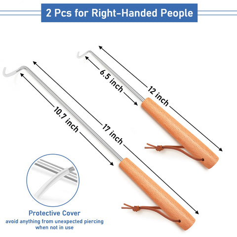 HaSteeL pigtail flipper 17-inch for larger cuts and easy handling