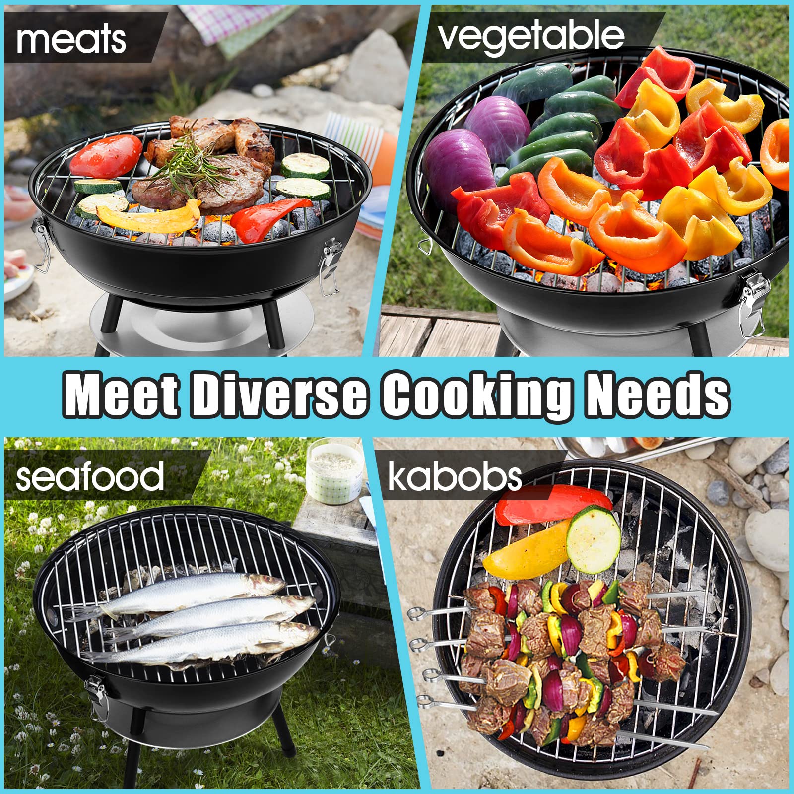 HaSteeL securely welded joints keep the rack intact during grilling.
