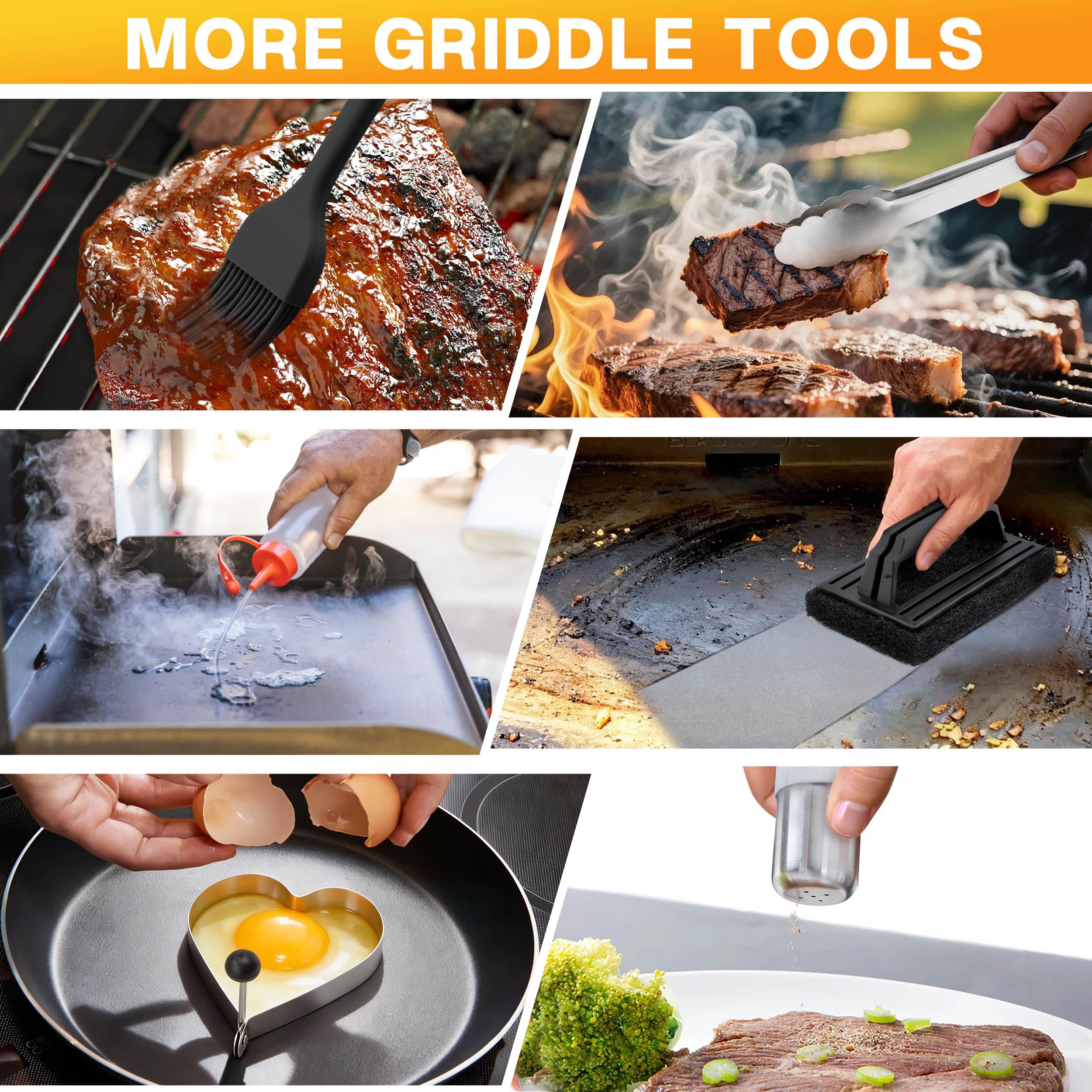 HaSteeL silicone brush for even sauce and glaze application.