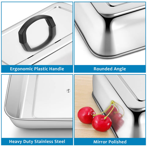 HaSteeL stainless steel cheese melting dome for even melts on a griddle.