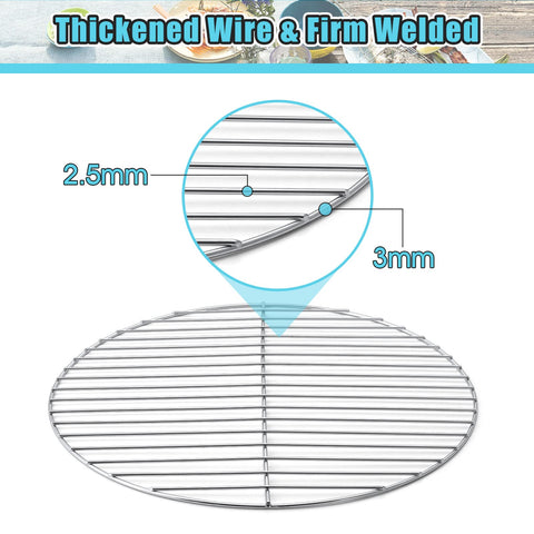 HaSteeL thickened outer wires (4mm) and inner wires (3.5mm) support heavy foods without bending.