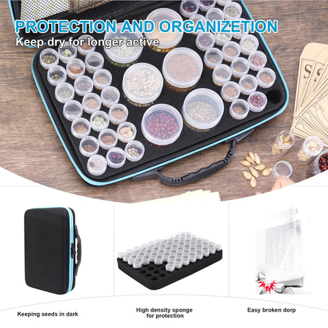 hasumcol airtight screw top containers preserve seed longevity