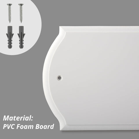 HASWARE hardware included ensures simple quick install with screws and wall anchors.