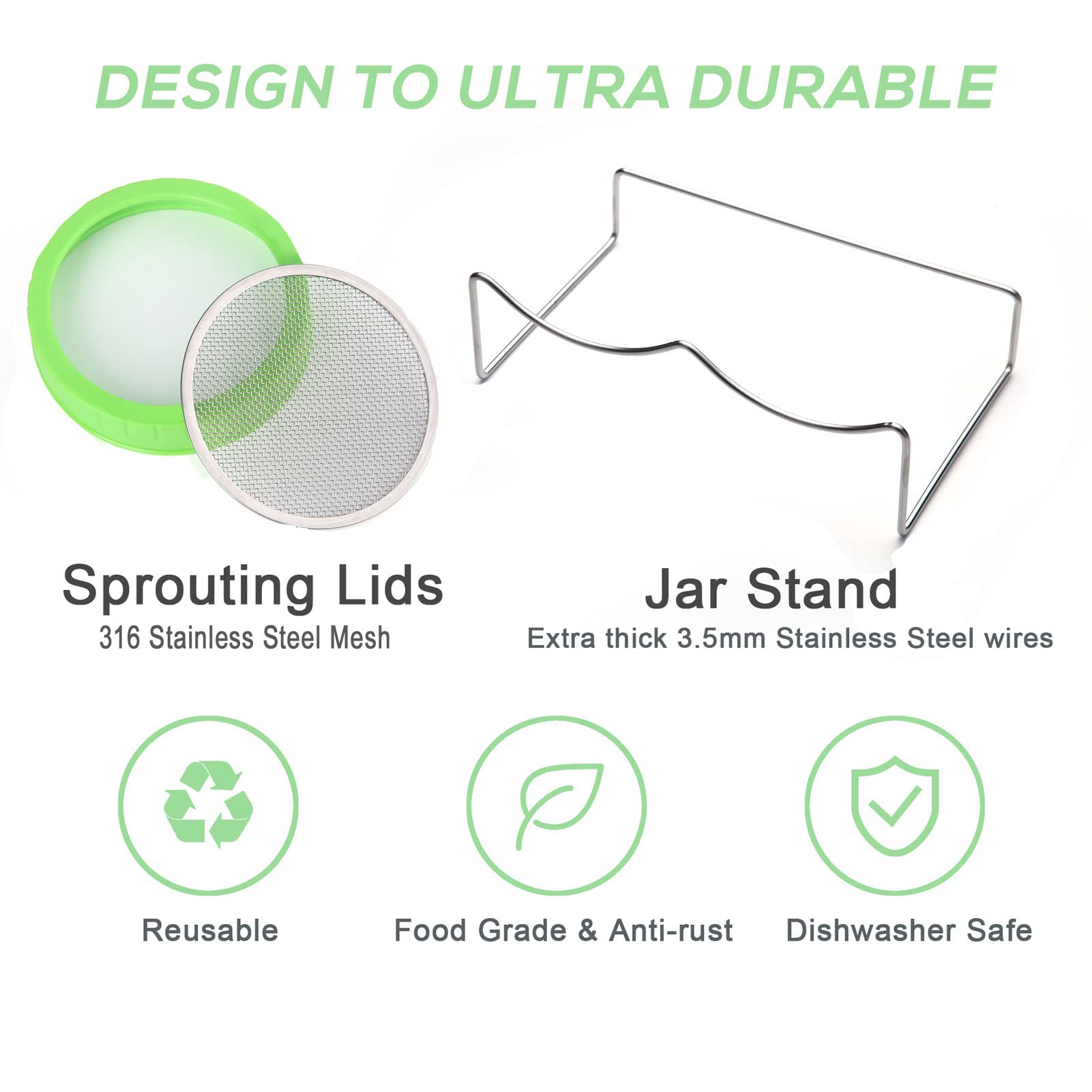 Haswe sprouter tray and stand for stable growing