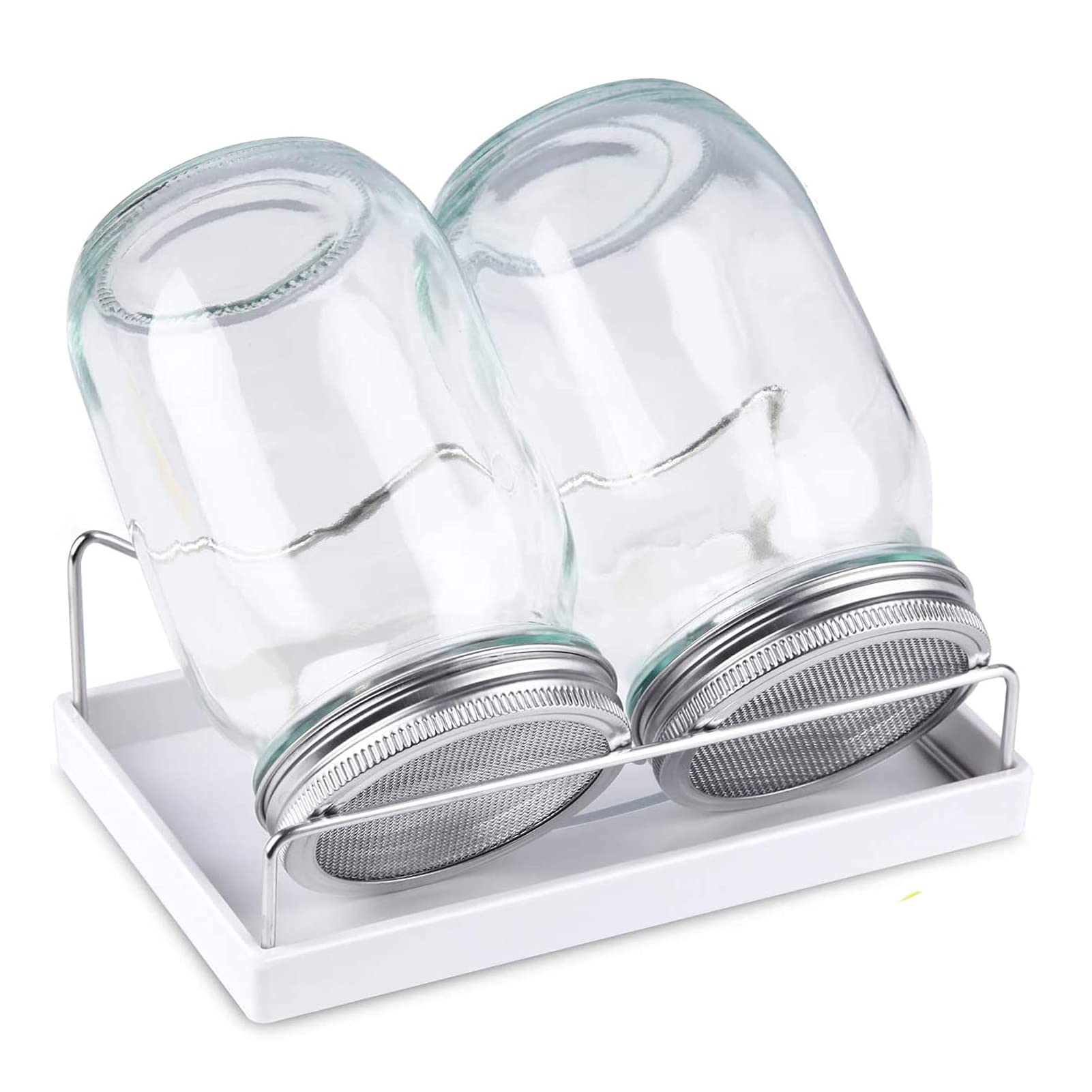 Haswe Sprouting Jar Kit with two wide-mouth jars for fresher sprouts at home.