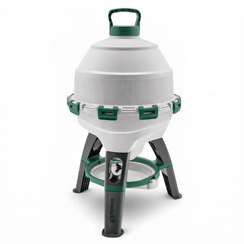 Hatching Time automatic poultry drinker with top-fill design for easy refilling