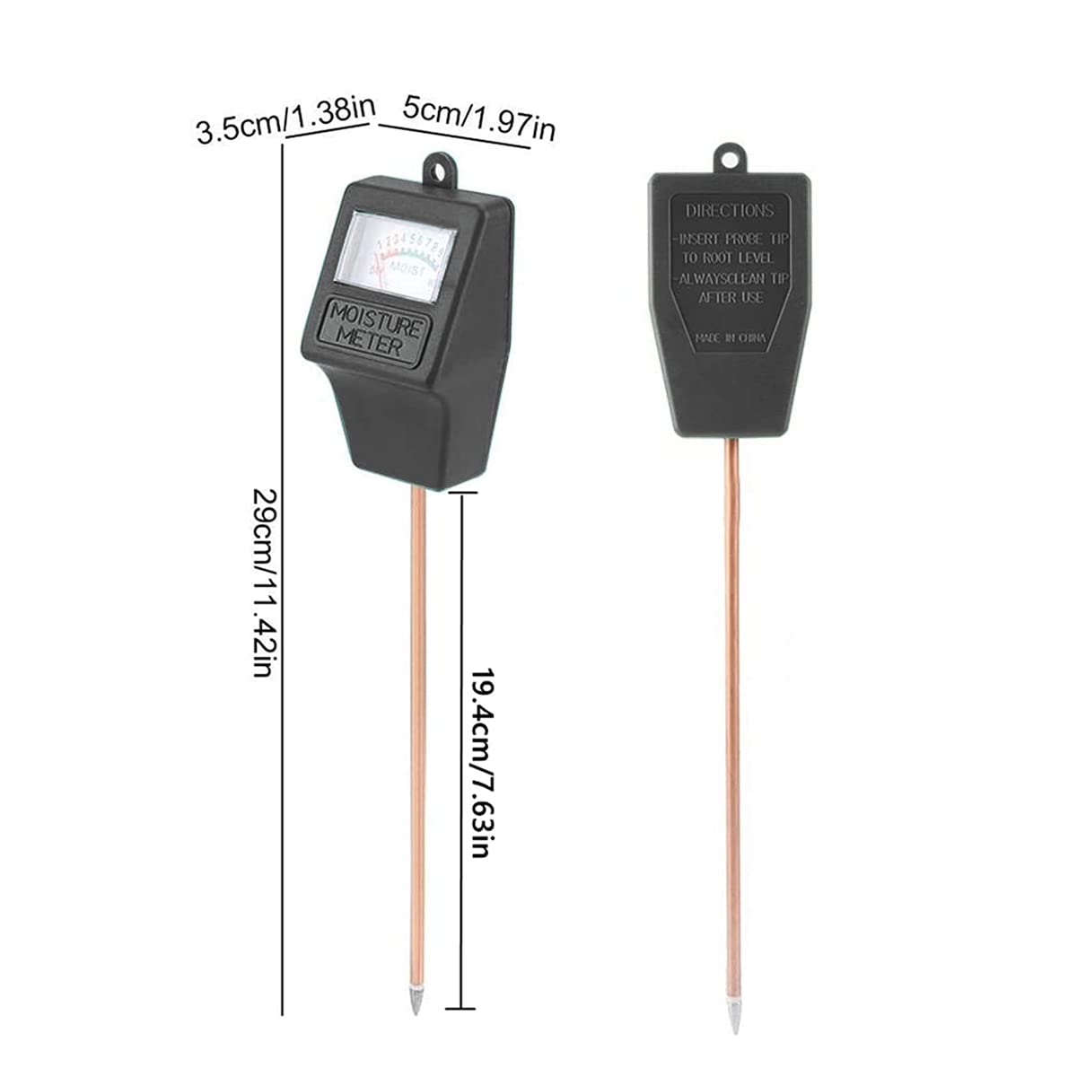 Battery-free operation means simple, reliable moisture checks anywhere.