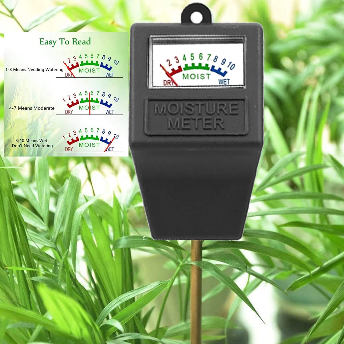 Hathdia meter for indoor or outdoor use enables easy plant care.
