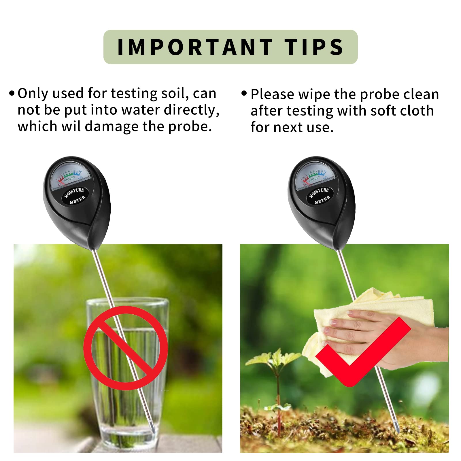 Hathdia durable meter saves nails by testing soil without digging.