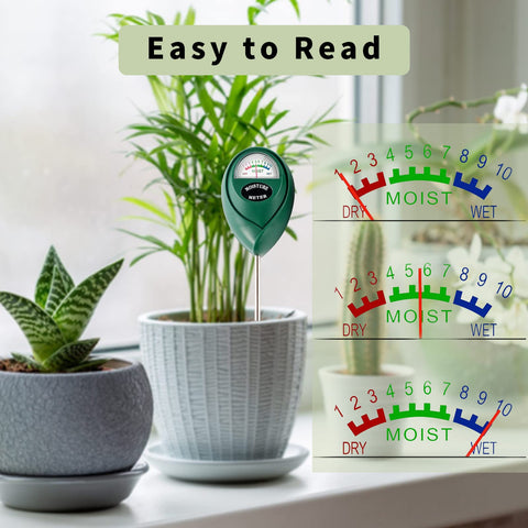 Hathdia meter in use indoors helps houseplants stay properly hydrated