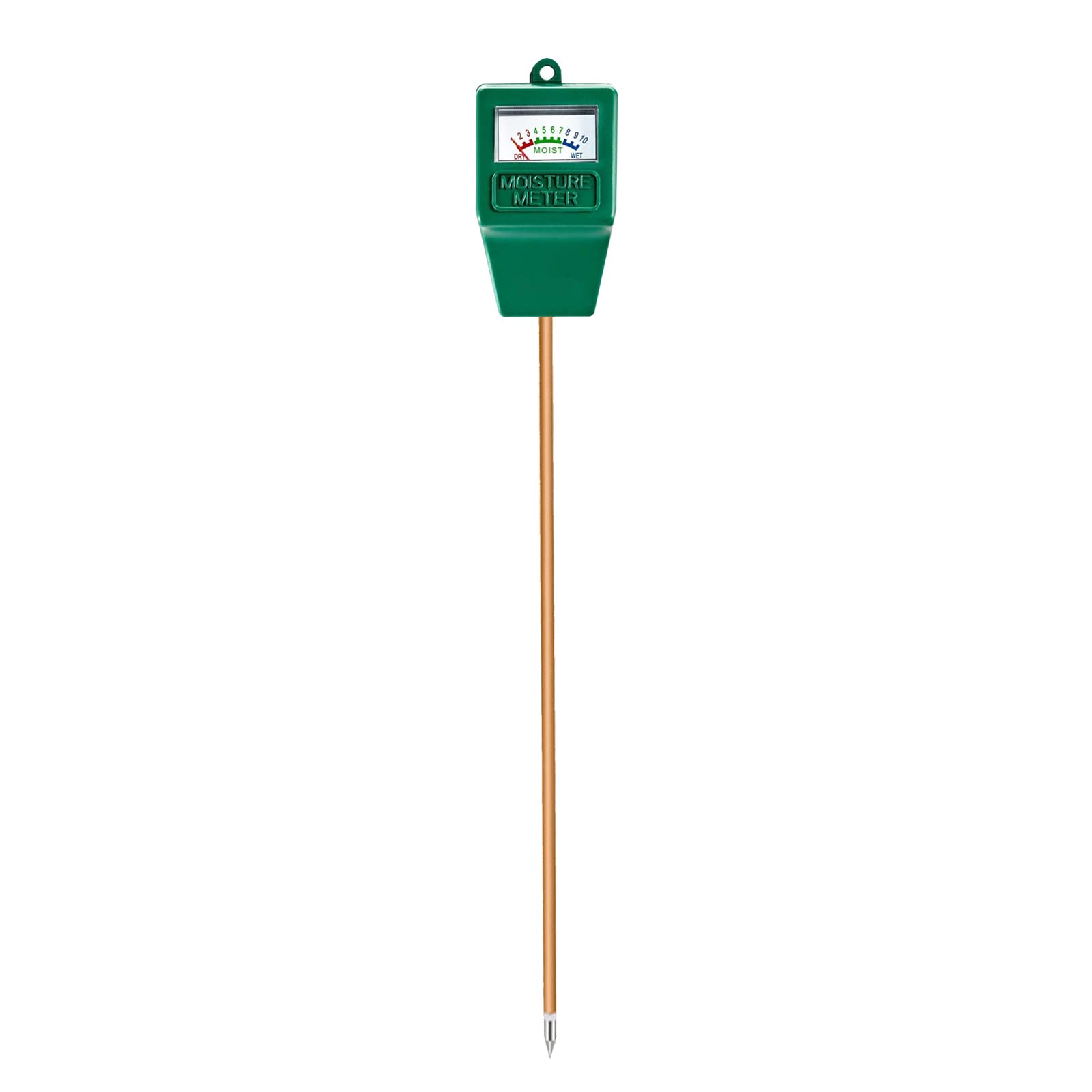 Hathdia soil moisture meter with long probe checks moisture in large pots.