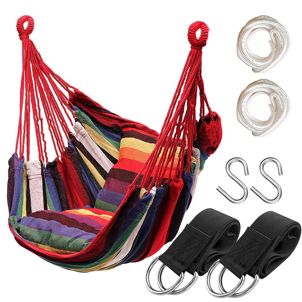Hatisan hammock chair inside view provides a cozy reading corner.