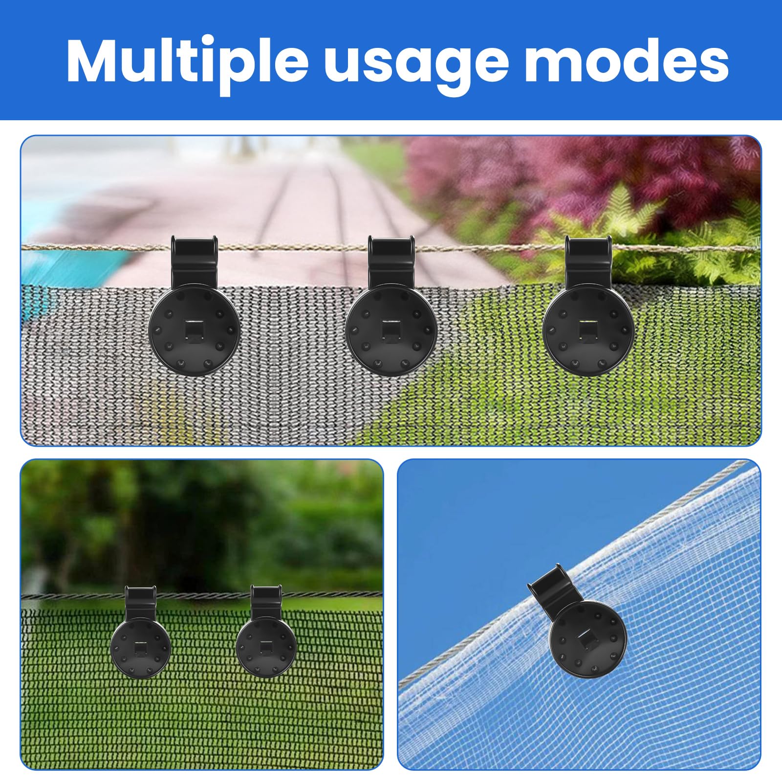 HATJICB pack-100 shade clips ready for large projects