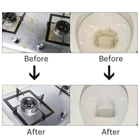 HATOKU edge-cleaning pumice stone shown reaching tight gaps safely.