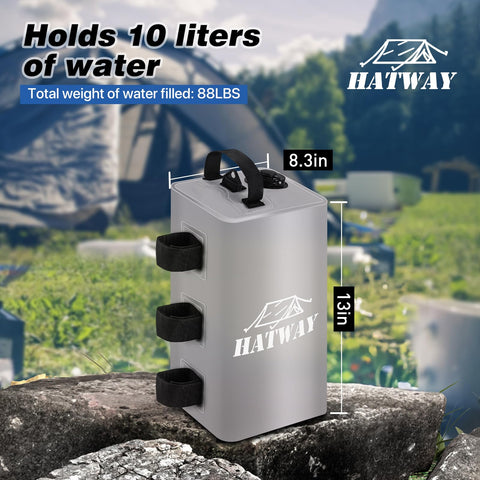 Hatway 500D PVC water weight bag resists tearing and fading for long-lasting use.