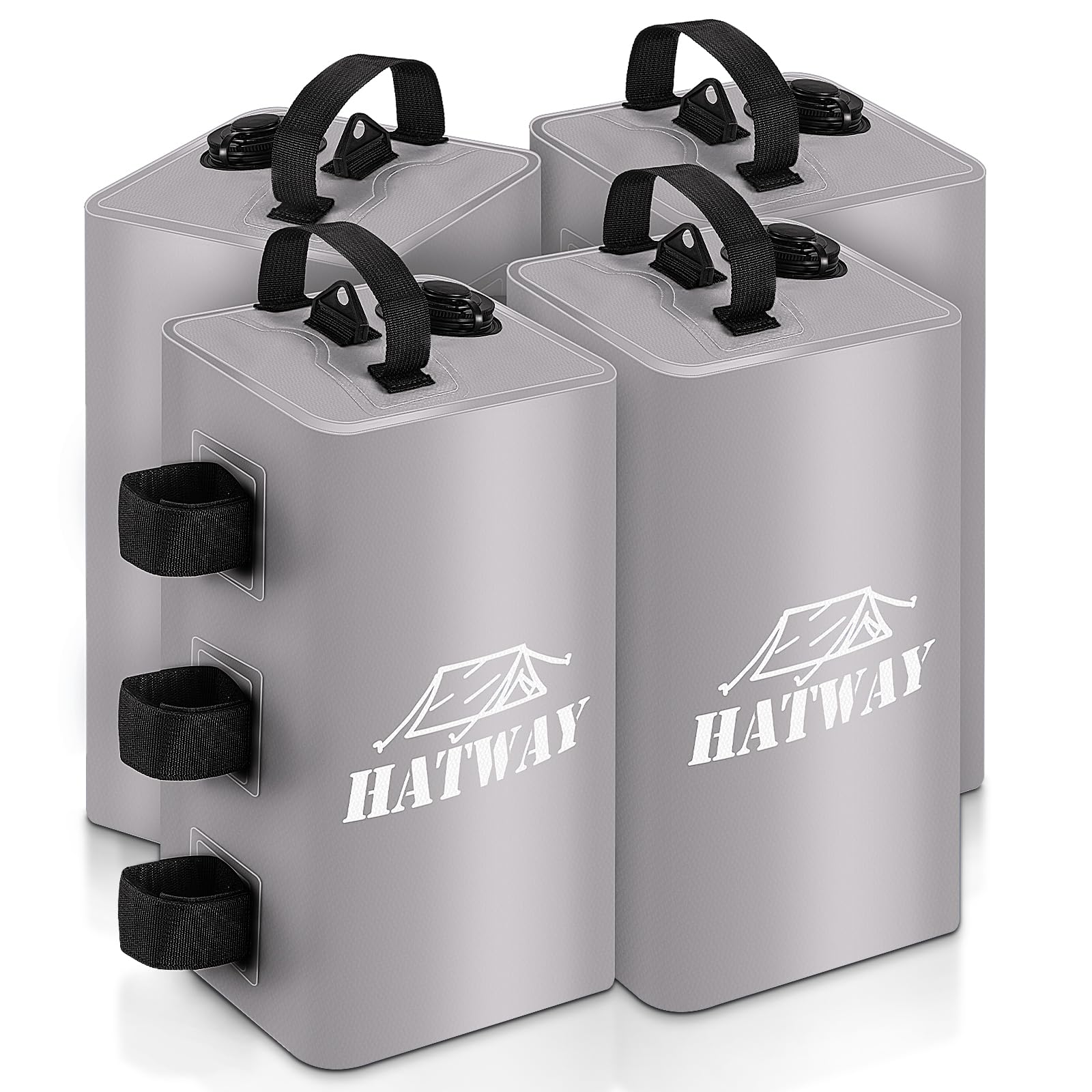 Hatway canopy water weight bag stabilizes a pop-up canopy with 88 lbs total weight.