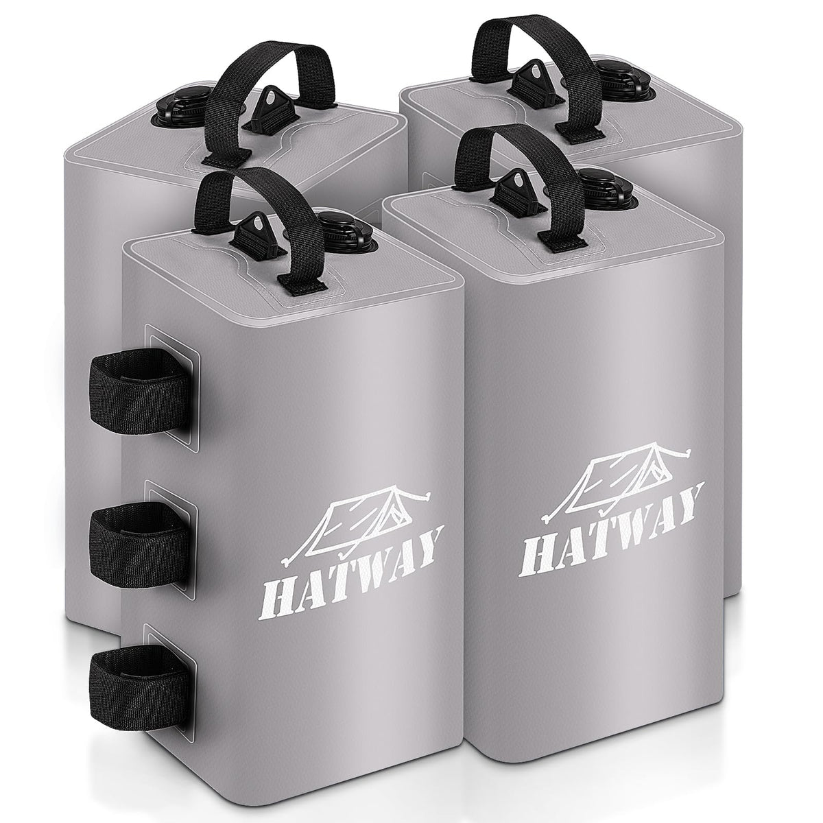 Hatway canopy water weight bag stabilizes a pop-up canopy with 88 lbs total weight.