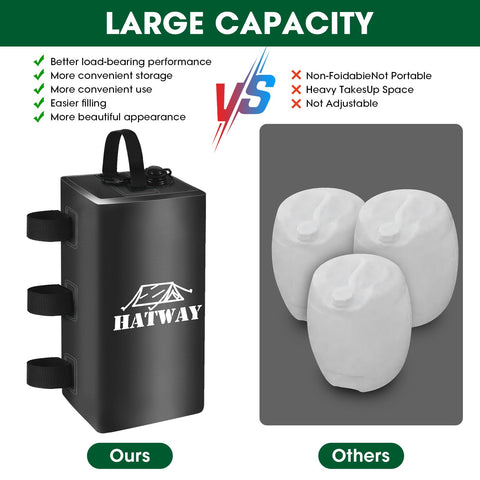 Hatway easy fill and attach straps simplify canopy setup