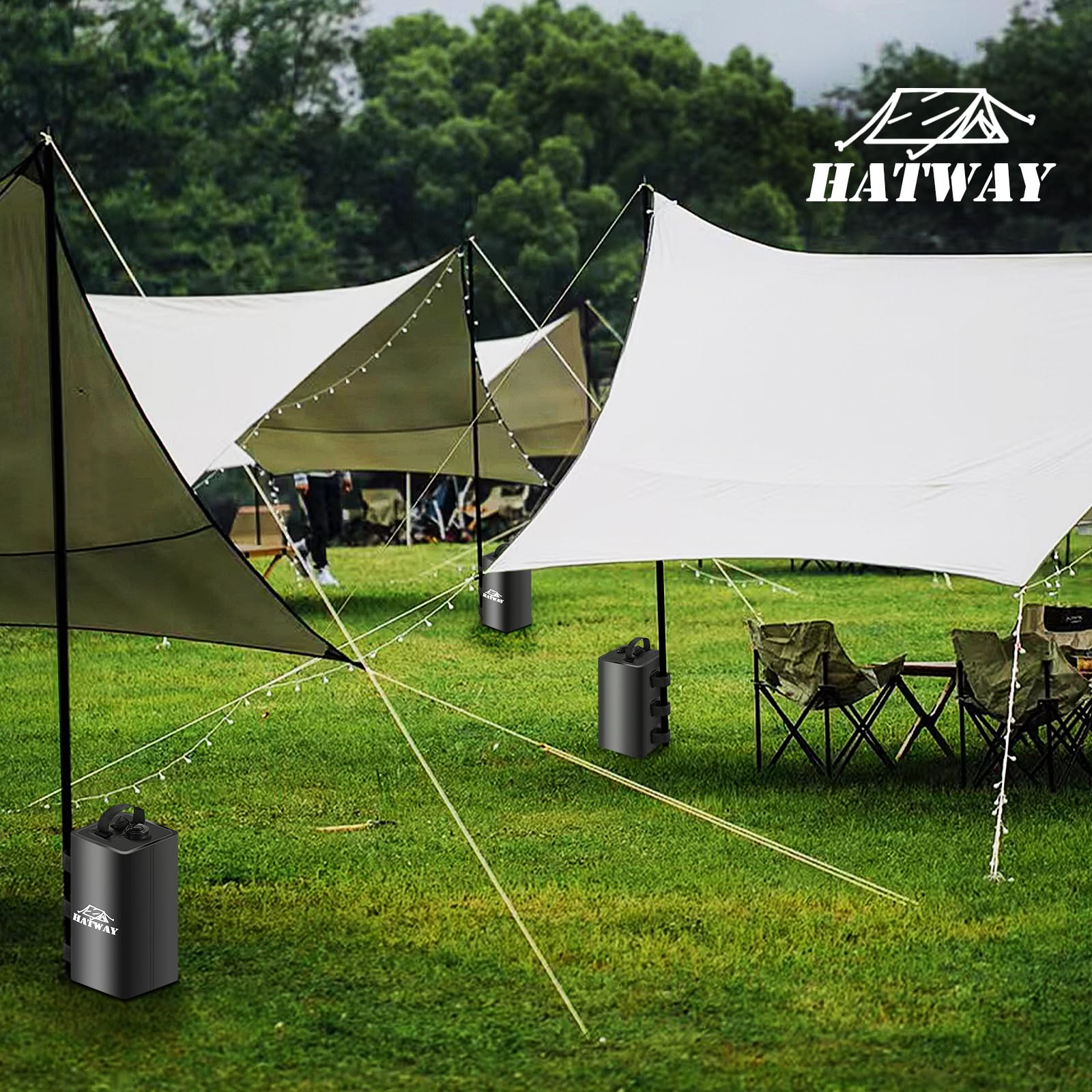 Hatway versatile weights suitable for pop-up canopies and tents.