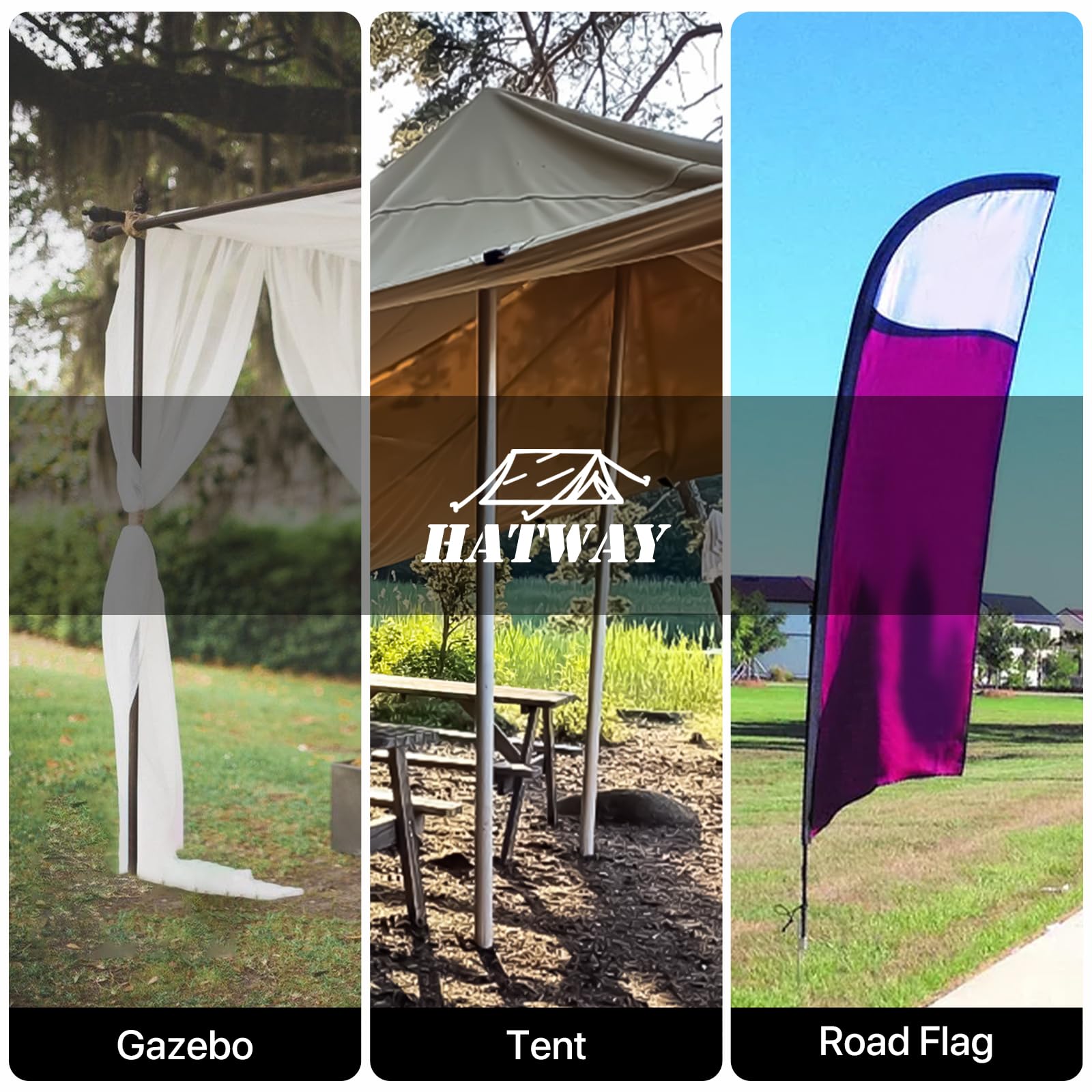 Hatway deflated water bags fold compactly for easy storage