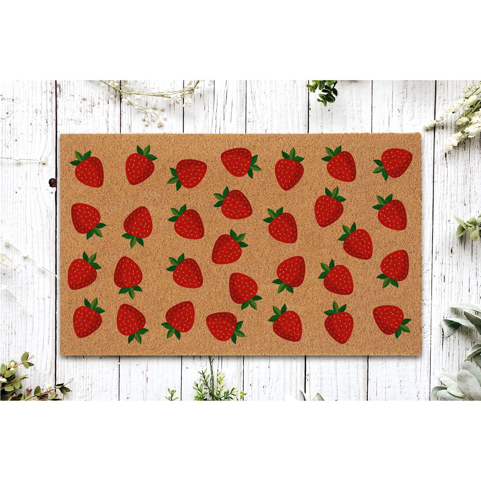 Haukea strawberry door mat ready-to-gift packaging suits housewarming and welcomes