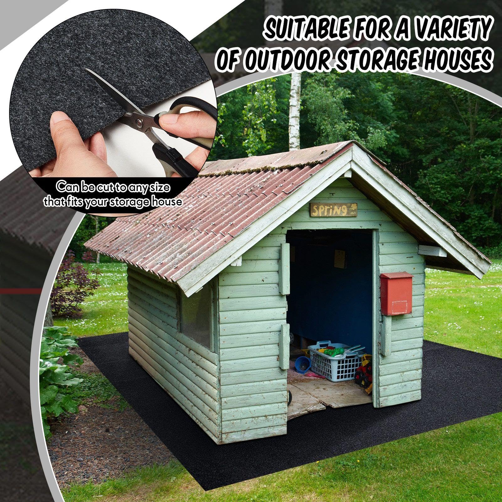 Haull shed floor mat lightweight and foldable for quick storage