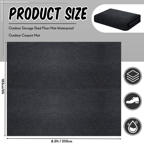 Haull shed floor mat waterproof bottom keeps ground dry