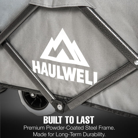 HAULWELL wagon is ideal for beach, camping, and outdoor trips.