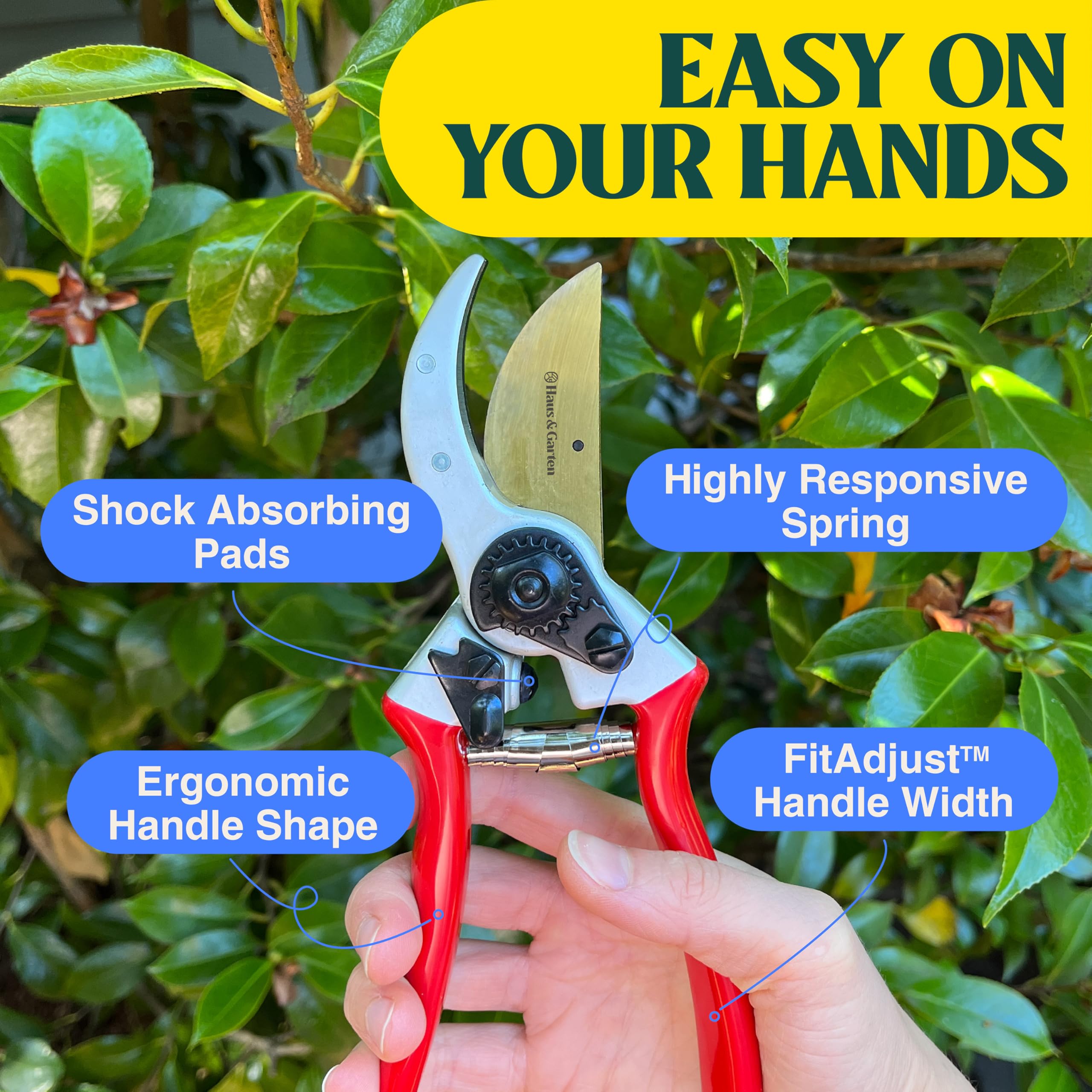 Haus & Garten ClassicPRO blade cutting capacity up to 1 inch