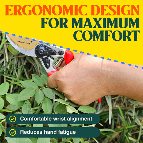 Haus & Garten EnduroPRO pruner titanium blade enables precise cuts and rust resistance