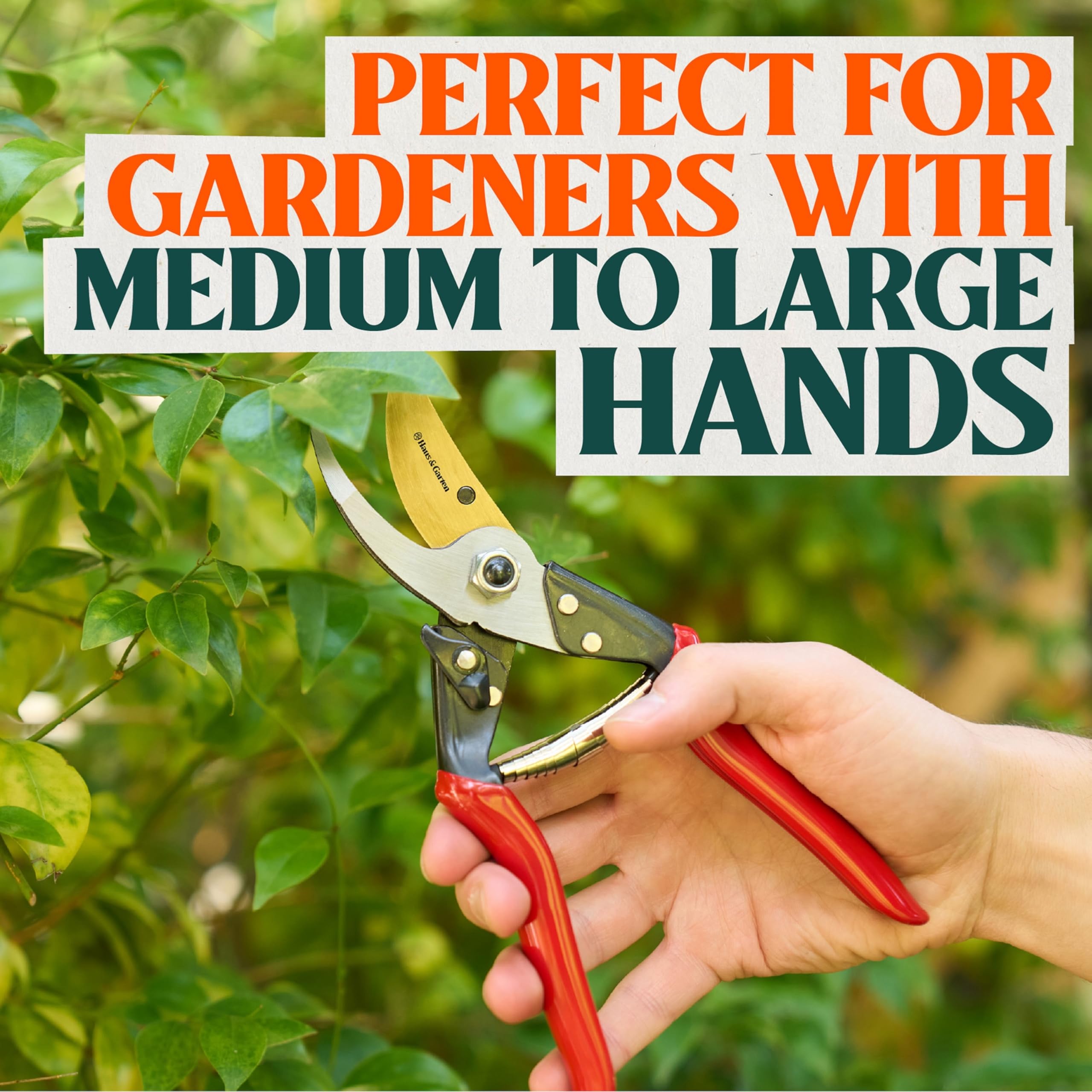 Haus & Garten ForgedPRO sap groove in action prevents sticking for smoother pruning