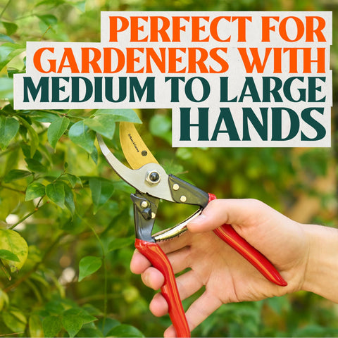 Haus & Garten ForgedPRO sap groove in action prevents sticking for smoother pruning