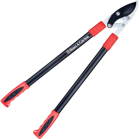 Haus & Garten PowerPRO loppers blade closeup for sharp, clean cuts.