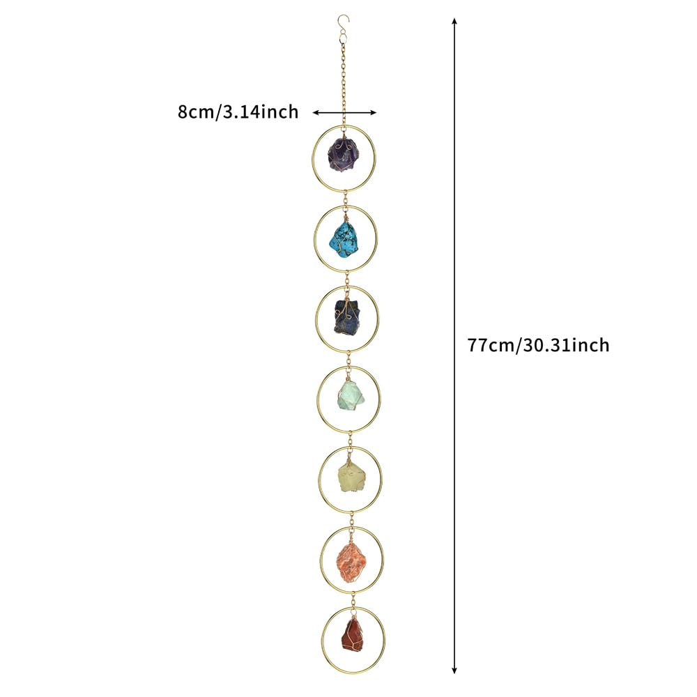Red jasper wind chime by HausArtX offers grounding color and cozy wall decor.