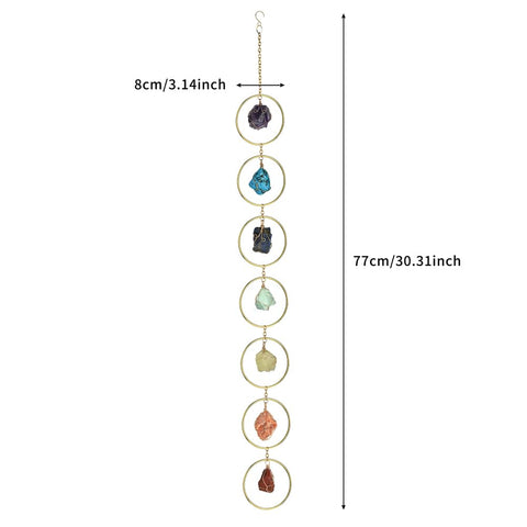 Red jasper wind chime by HausArtX offers grounding color and cozy wall decor.
