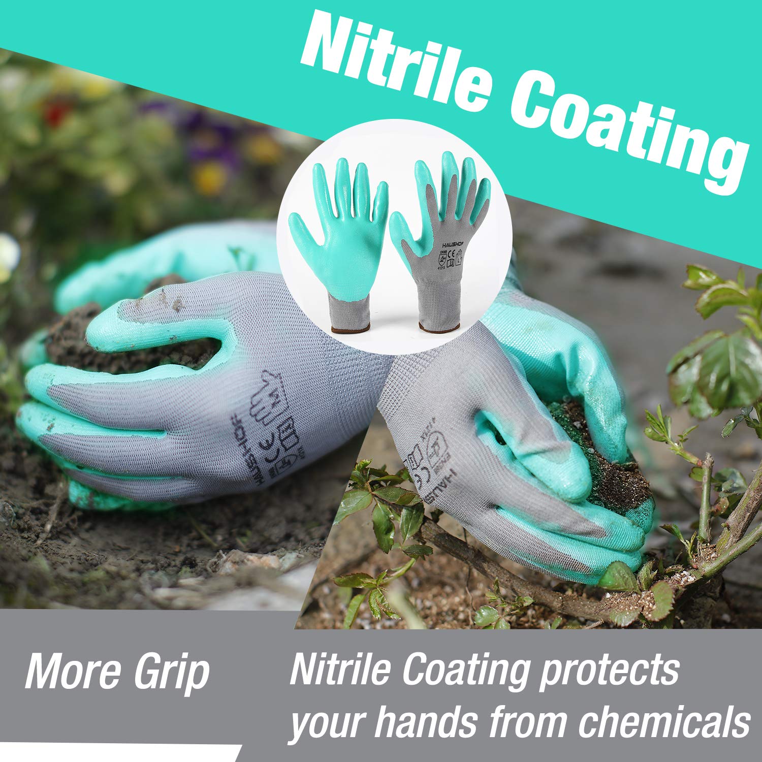 HAUSHOF breathable knit fabric keeps hands cool during long sessions.