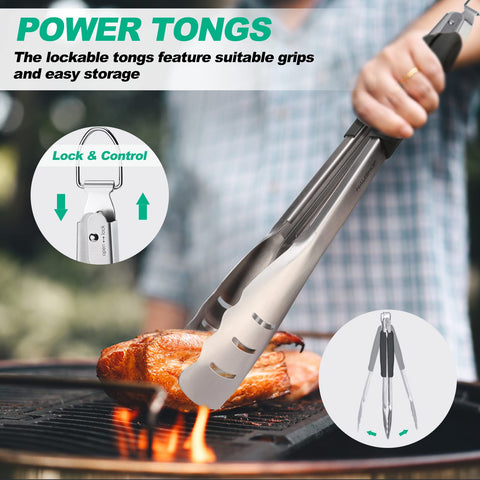 HAUSHOF grill fork designed for precise meat handling.