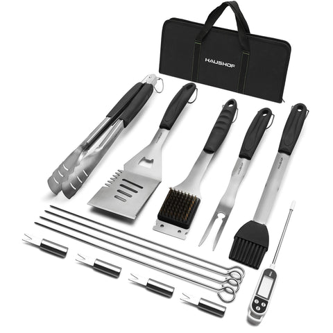 HAUSHOF large grilling spatula for effortless flips and precise cuts.