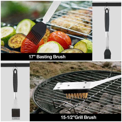 HAUSHOF locking tongs with comfortable grip for versatile grabbing.