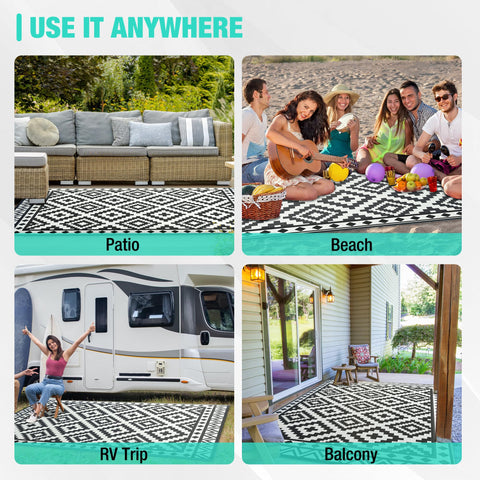 HAUSHOF outdoor rug quick-dry waterproof surface for easy cleaning