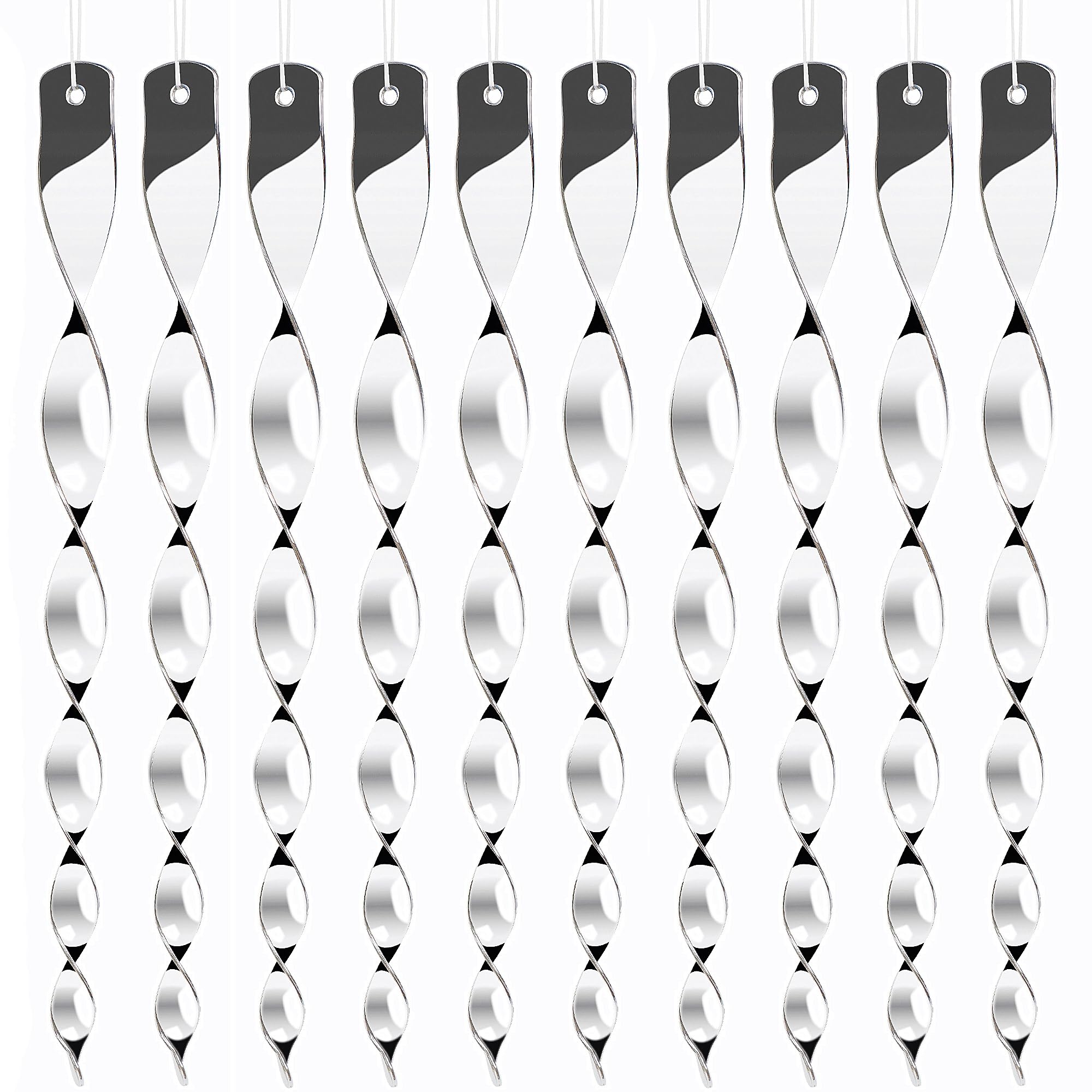 Hausse outdoor bird deterrents with silver reflective rods deter birds from crops with sunlight