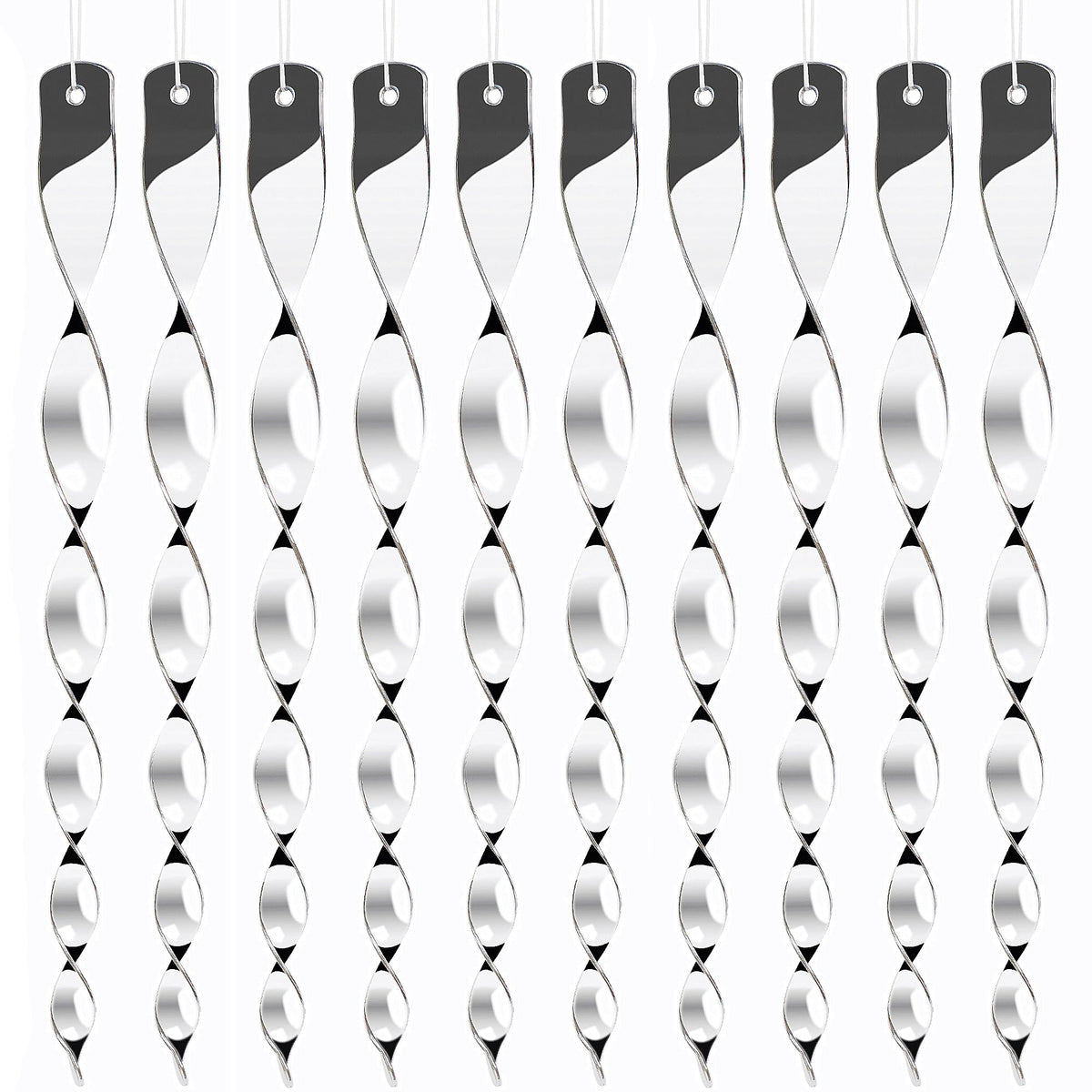 Hausse outdoor bird deterrents with silver reflective rods deter birds from crops with sunlight