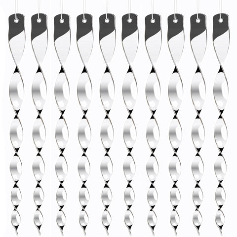 Hausse outdoor bird deterrents with silver reflective rods deter birds from crops with sunlight